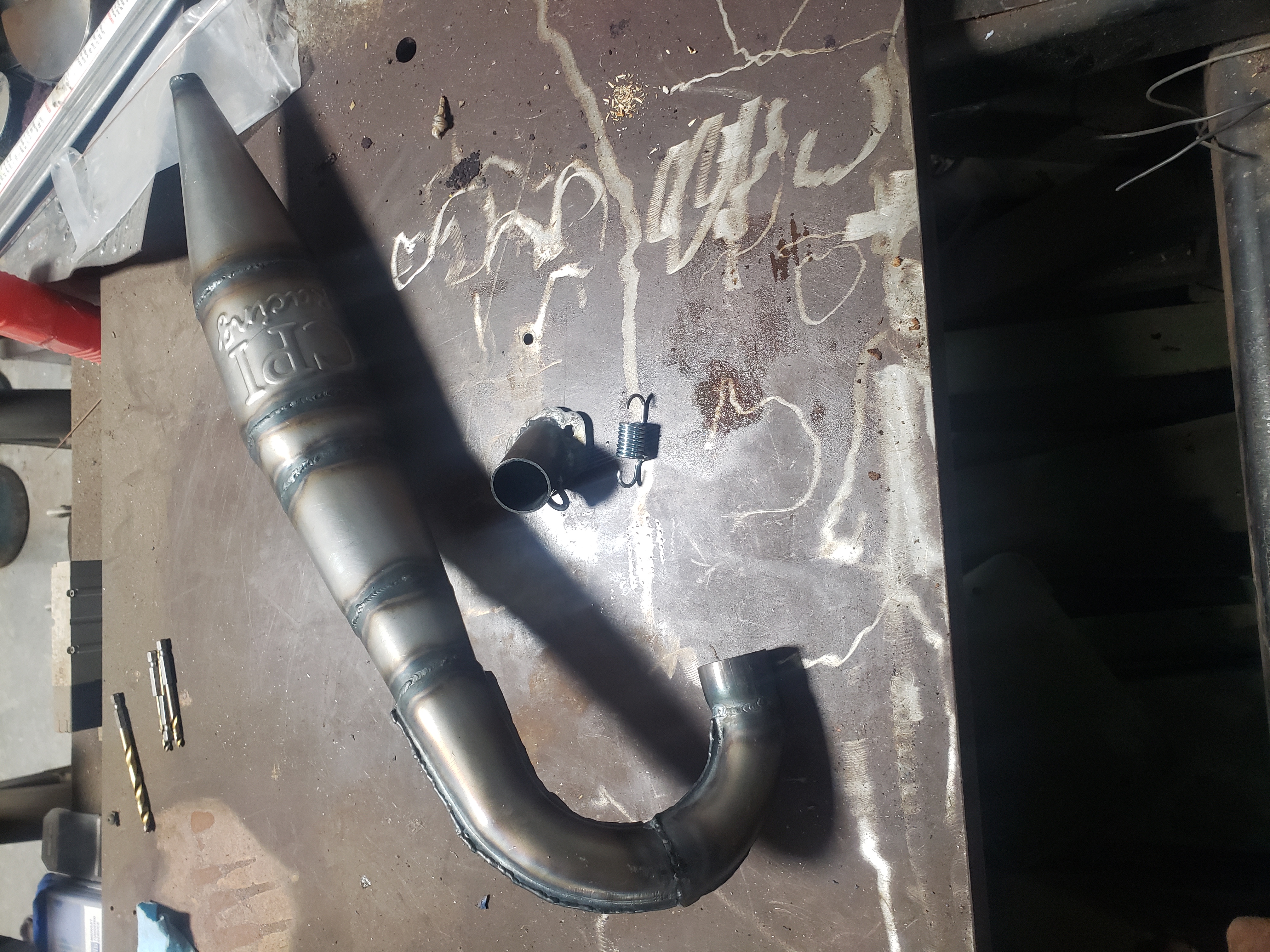 Hand Built Tuned Custom Chainsaw Exhaust Racing Pipe Muffler CPI HUSQVARNA 585XP 585 XP